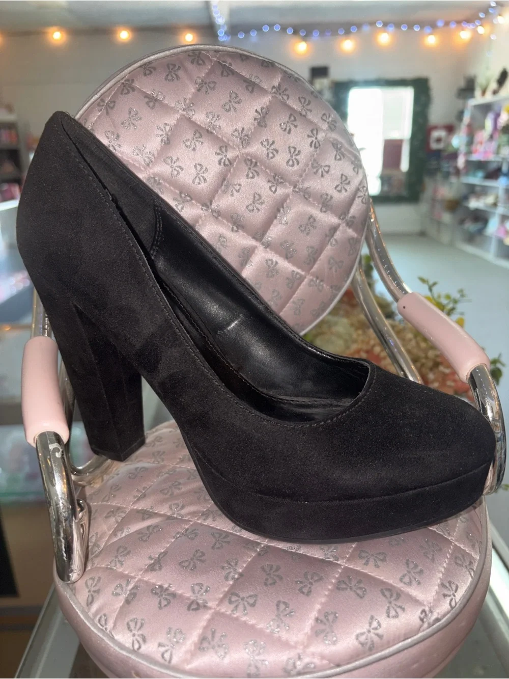 Candie's Black Platform High Heel Pumps